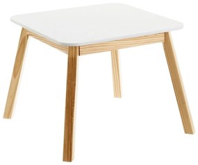 Tavolo per bambini con piano bianco 55x55 cm - Casa Selección