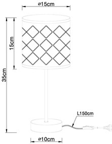 Globo 15229T - Lampada da tavolo CLARKE 1xE14/40W/230V