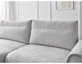 Divano angolare in grigio chiaro Aden – Bobochic Paris