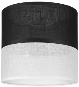 Paralume di ricambio ANDREA E27 Ø16 cm nero/bianco