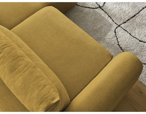 Divano angolare in giallo ocra Aden – Bobochic Paris