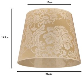 Duolla - Paralume per lampada da tavolo CLASSIC M E27 diametro 24 cm oro