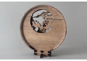 Li-Go 23574/DUB2 - LED dimmerabile decorazione da tavolo LED/12W/230V 20x22 cm rovere