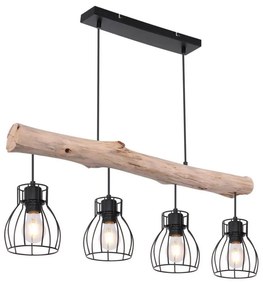 Globo 15326-4N - Lampadario a sospensione con filo MINA 4xE27/40W/230V