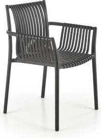 Sedia in plastica K492 in nero