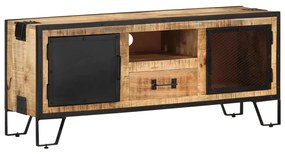 Mobile porta tv 110x31x46 cm in legno di mango grezzo