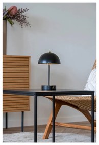 Lampada da tavolo a LED nero lucido (altezza 25 cm) Holt - House Nordic