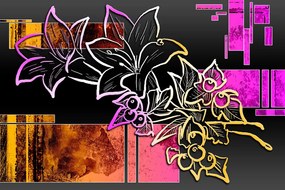 Carta da parati – Illustrazione floreale