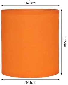 Brilagi - Paralume universale NUBILA E27 15,5 x 14 cm arancione