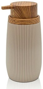 Dispenser per sapone liquido Tortora dettagli effetto legno Blob