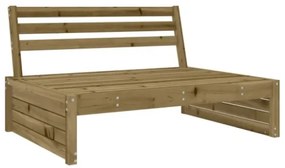 Set Salotto da Giardino 4 pz in Legno Impregnato di Pino