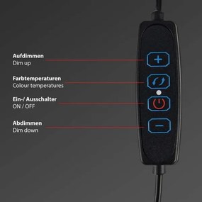 Briloner 2303-015 - Luce LED dimmerabile per schermo LED/3,5W/230V 2700/4000/6500K