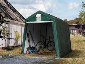 TOOLPORT 2,4x3,6m tenda garage, PE 450, verde scuro - (7821)
