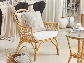 Set da giardino 4 posti in rattan naturale SIBARI Beliani