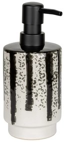 Dispenser per sapone bianco e nero in ceramica 340 ml Subiza – Wenko