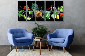 Quadri 5 pezzi – Frutta e verdura biologica
