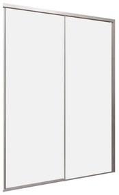 Porta doccia L 170 x H 200cm, Sp. 8 mm in vetro profilo argento