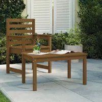 Tavolo da Giardino Miele 82,5x50,5x45 cm Legno Massello Pino 824116