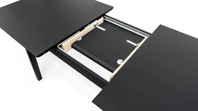 Tavolo da pranzo con effetto rovere allungabile con estensione 90x180 cm Curved – Woodman