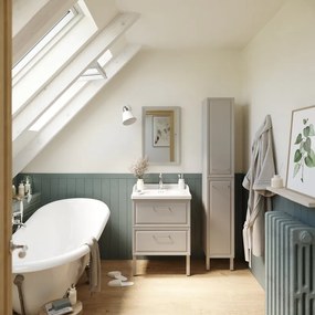 Mobile sottolavabo e lavabo Charm per vasca centrale grigio L 60 x H 57 x P 48.1 cm