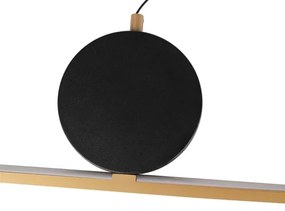 Lampadario LED a cavo FLORENTYNA LED/48W/230V 4000K dorato/nero