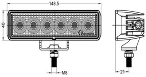 Faretto LED per auto  OSRAM LED/24W/10-30V IP68 5700K