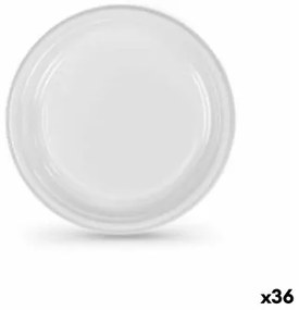 Set di piatti riutilizzabili Algon Bianco 17 cm (36 Unità)