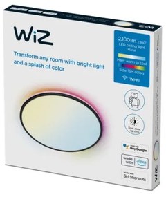WiZ - LED RGBW Plafoniera dimmerabile RUNE LED/21W/230V Wi-Fi nero