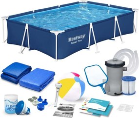 Piscina da giardino con struttura 300 x 201 x 66 cm 16 in 1 Bestway 56404N