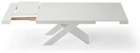 Tavolo sala da pranzo allungabile 260 cm in laminato KARMA Bianco