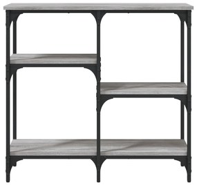 Tavolo consolle grigio sonoma 80x29x75 cm in legno multistrato