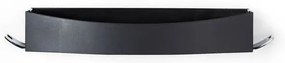 Mensola a muro nera autobloccante per doccia Clever Flip - Compactor