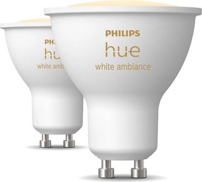 Lampadine intelligenti a LED in set di 2 GU10, 4 W White ambiance - Philips Hue