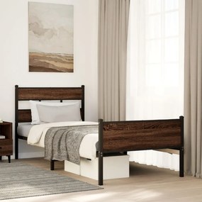 Giroletto Senza Materasso Rovere Marrone 90x190cm İn Truciolato /