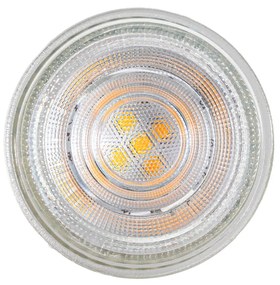 Set van 5 GU10 50mm LED lampen helder 3W 230 lm 2700K