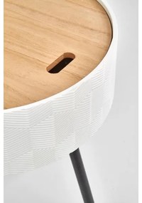 Tavolino AURA 45x38 cm bianco/nero/beige