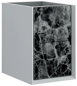 Armadietto bagno a terra Bellagio BADEN HAUS 2 cassetti P 46 x L 35 x H 48 cm bianco