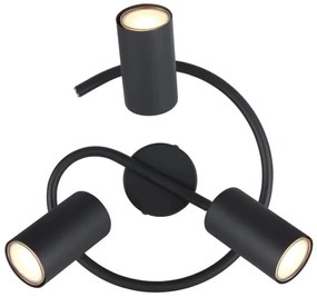Globo 57914-3 - Faretto ALLVI 3xGU10/25W/230V nero
