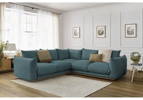 Divano angolare blu Ernest – Bobochic Paris