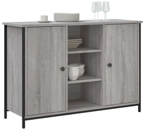 Credenza grigio sonoma 100x35x70 cm in legno multistrato