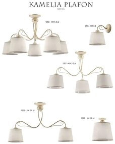 Jupiter 1357 - KM 3 PE - Plafoniera KAMELIA 3xE27/60W/230V