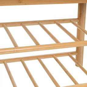 Panca in colore bianco e naturale - Casa Selección