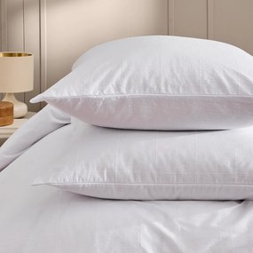 Set copripiumino e federa bianco per letto matrimoniale ed esteso 240x220 cm Linella – douceur d'intérieur