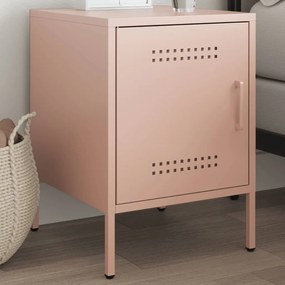 Comodino Rosa 36x39x50,5 Cm İn Acciaio /
