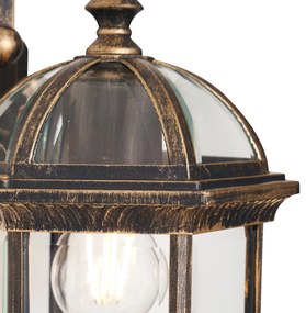 Lampada da parete da esterno classica oro antico IP44 - Glasgow
