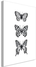Quadro Three Butterflies (1 Part) Vertical