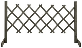 Traliccio da Giardino Grigio 120x60 cm in Massello di Abete
