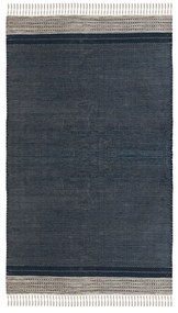 Tappeto per esterni bifacciale blu scuro in plastica riciclata , 80 x 180 cm Civil - Green Decore