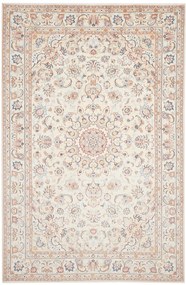 Kashan Tappeto 300x200 Beige (Iran) Annodato A Mano