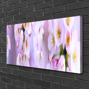 Quadro stampa su tela Fiori Sul Muro 100x50 cm